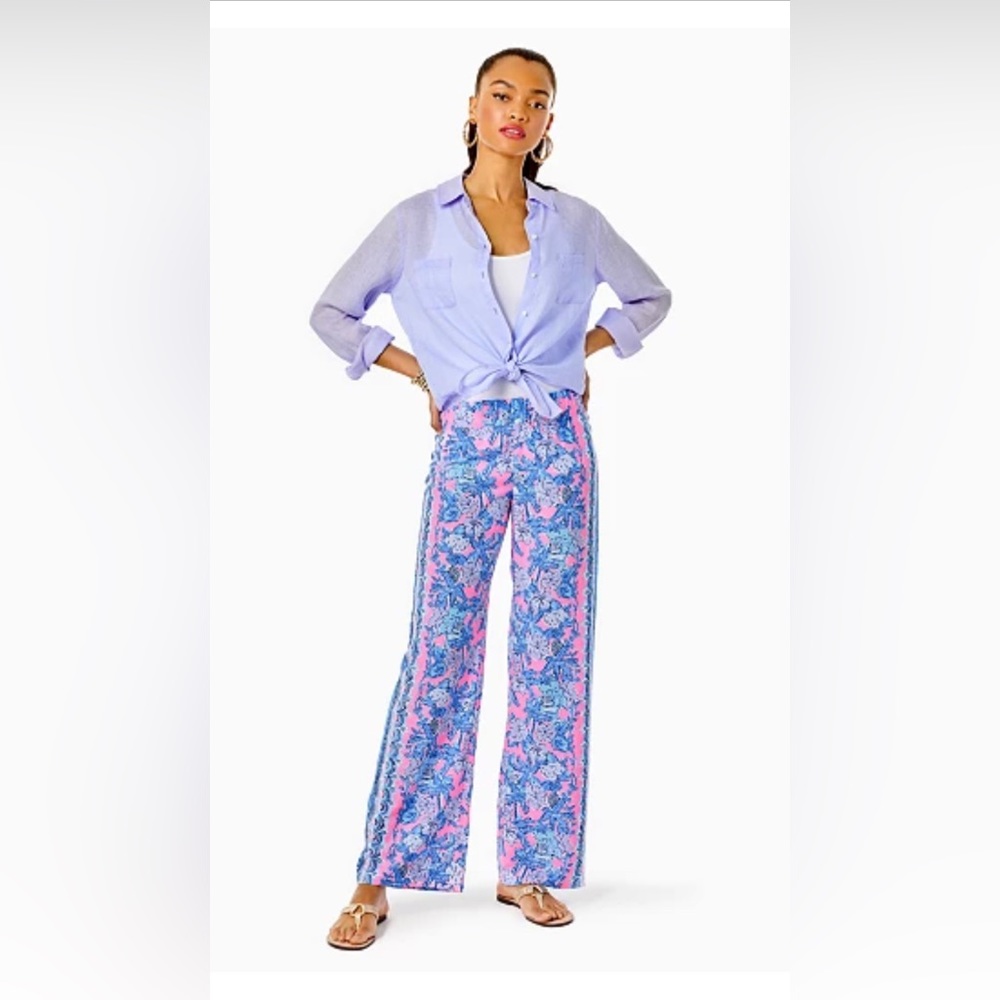 BNWT Lilly Pulitzer palazzo pants.  💙💗